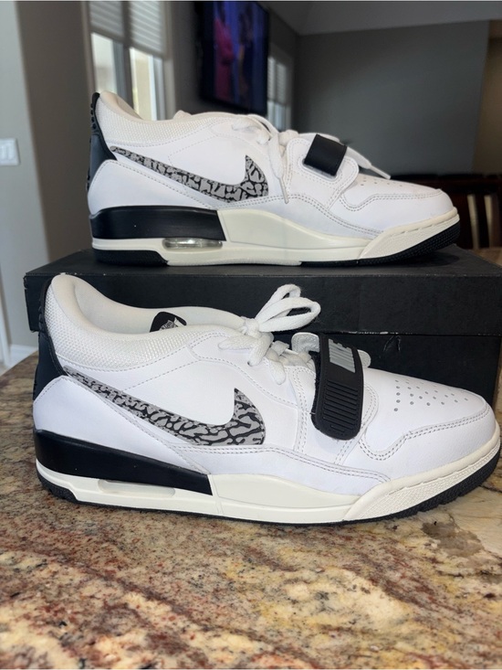 Nike Other - Nike Air Jordan Legacy 312 White Black with Elephant Print NIB